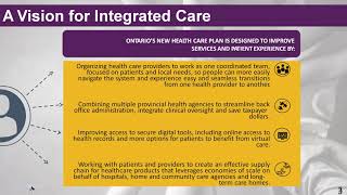 Ontario Health System Transformation Webinar: Making Interprofessional Teams Shine - Nov. 25, 2019