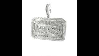 Sterling Silver Last Supper Pendant – VVS Moissanite 9 CTW