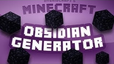 Minecraft how to make a obsidian generator 1.7.4