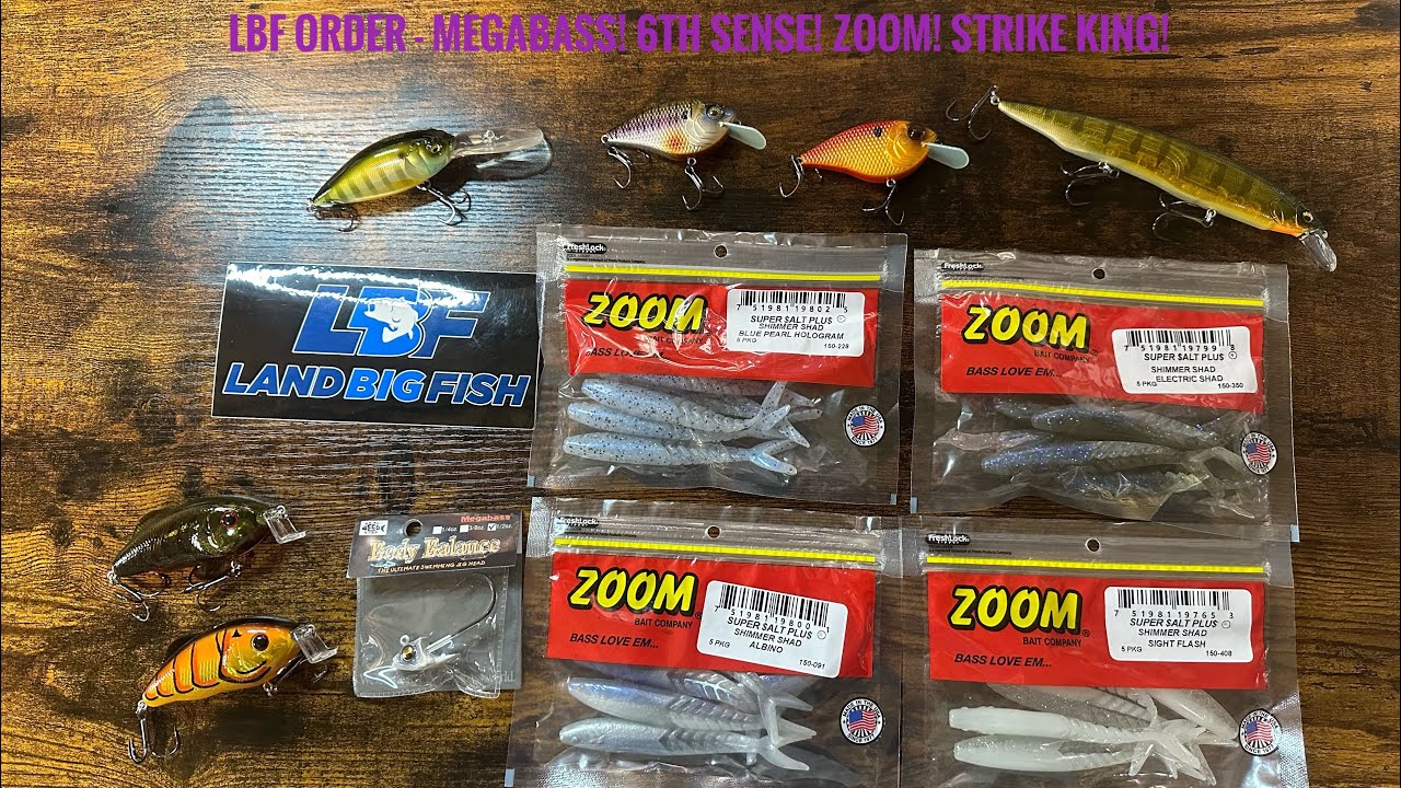 LBF Order - Megabass! 6th Sense! Zoom! Strike King! 