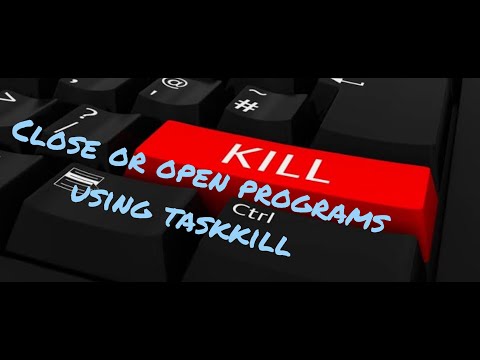 How to use Taskkill to close programs on Windows