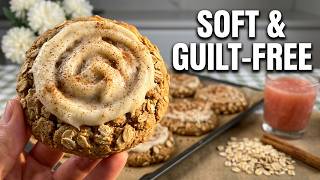 The Best Soft Healthy Cinnamon Roll Cheesecake Cookies ♡ Bake With Me screenshot 2