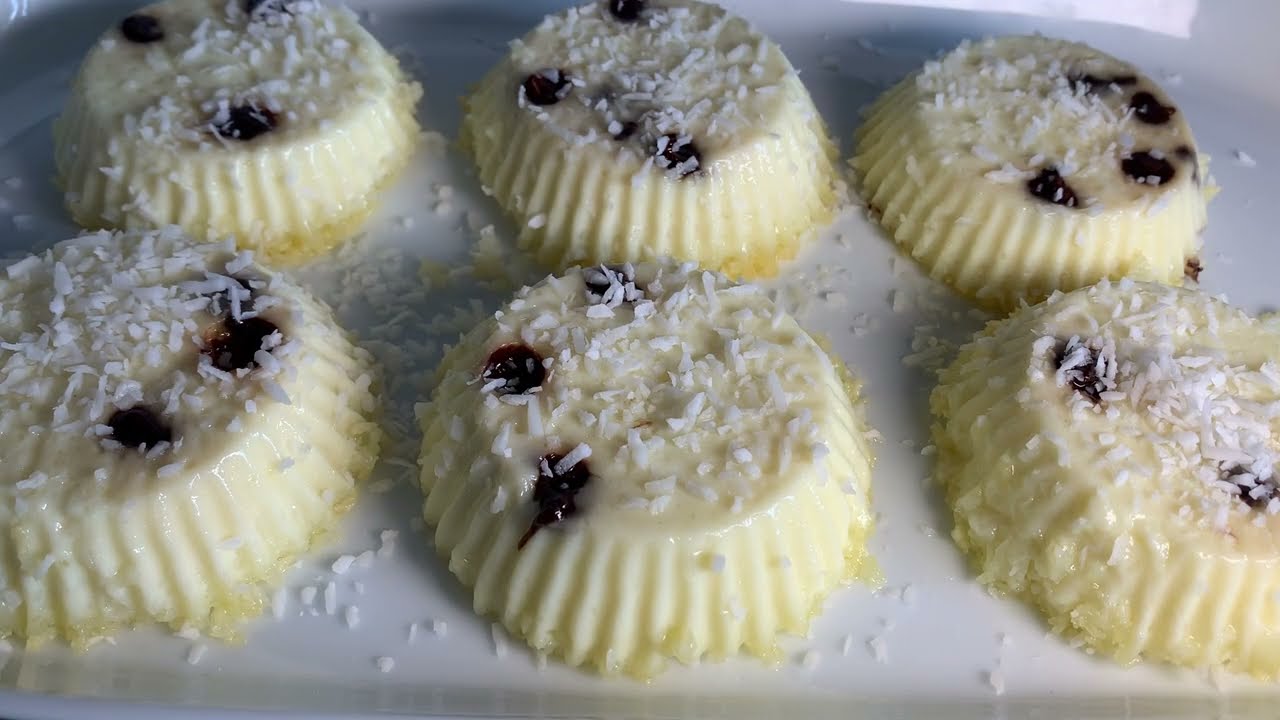 Кокосовый десерт. Coconut  dessert.