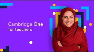 Welcome to Cambridge One - for teachers