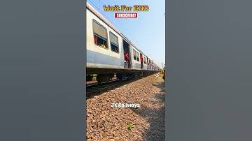 Back To Back EMU Local Trains Fast Crossing 😮#shorts #viral #railway #youtubeshorts @JkRailways