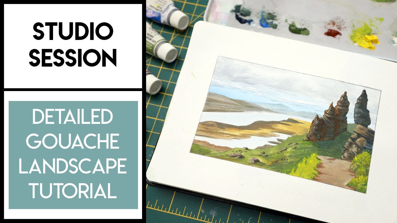 Emma's View - Gouache Landscape Tutorial — Ruth Wilshaw - Modern Gouache  Artist