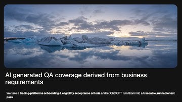 Generative AI for QA test coverage