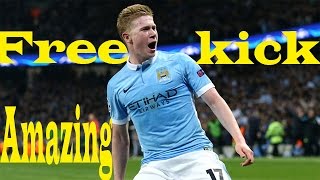 Kevin De Bruyne Free Kick Goal Against Barcelona Champions League 2016
