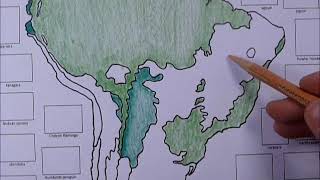 Biomes of South America map to color