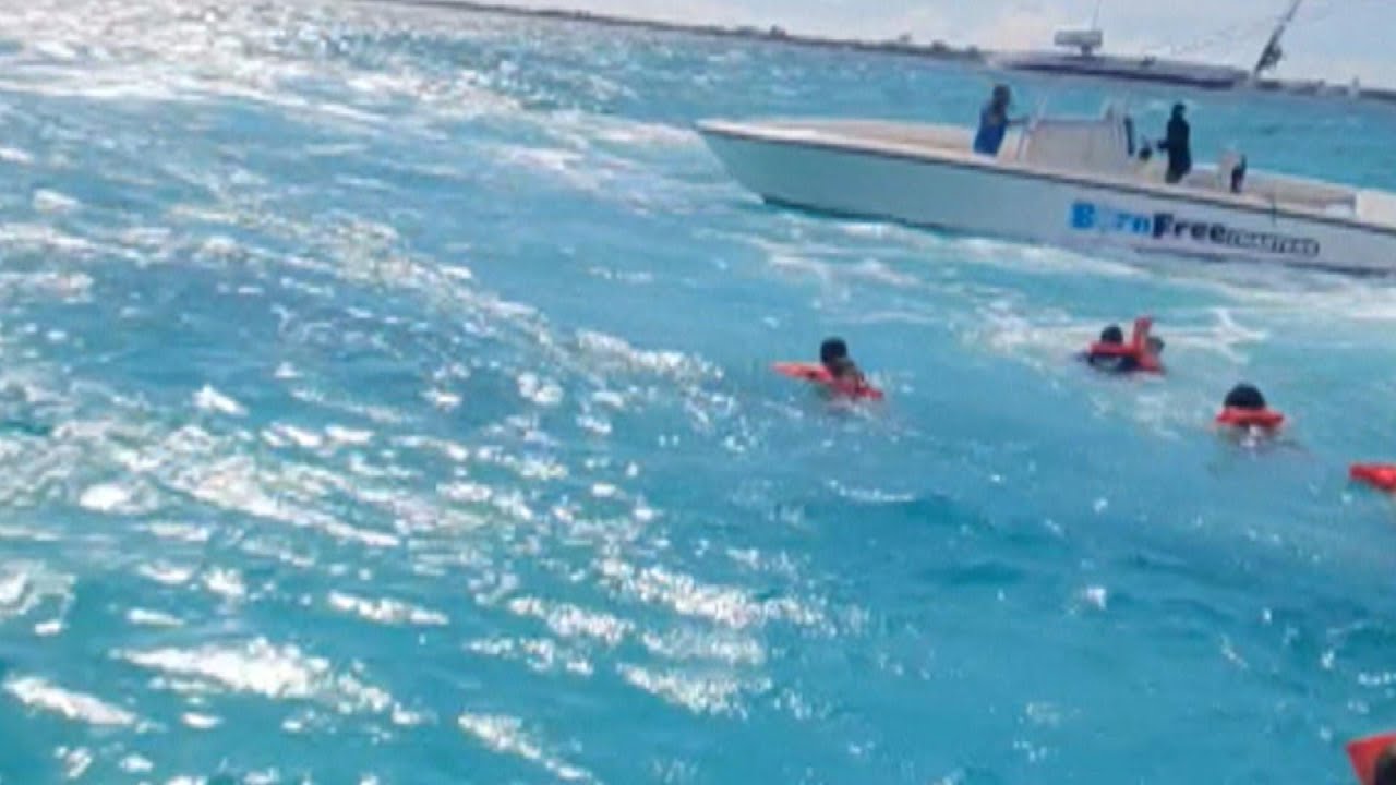 Bahamas Tourist Boat Sinks in Rough Water YouTube