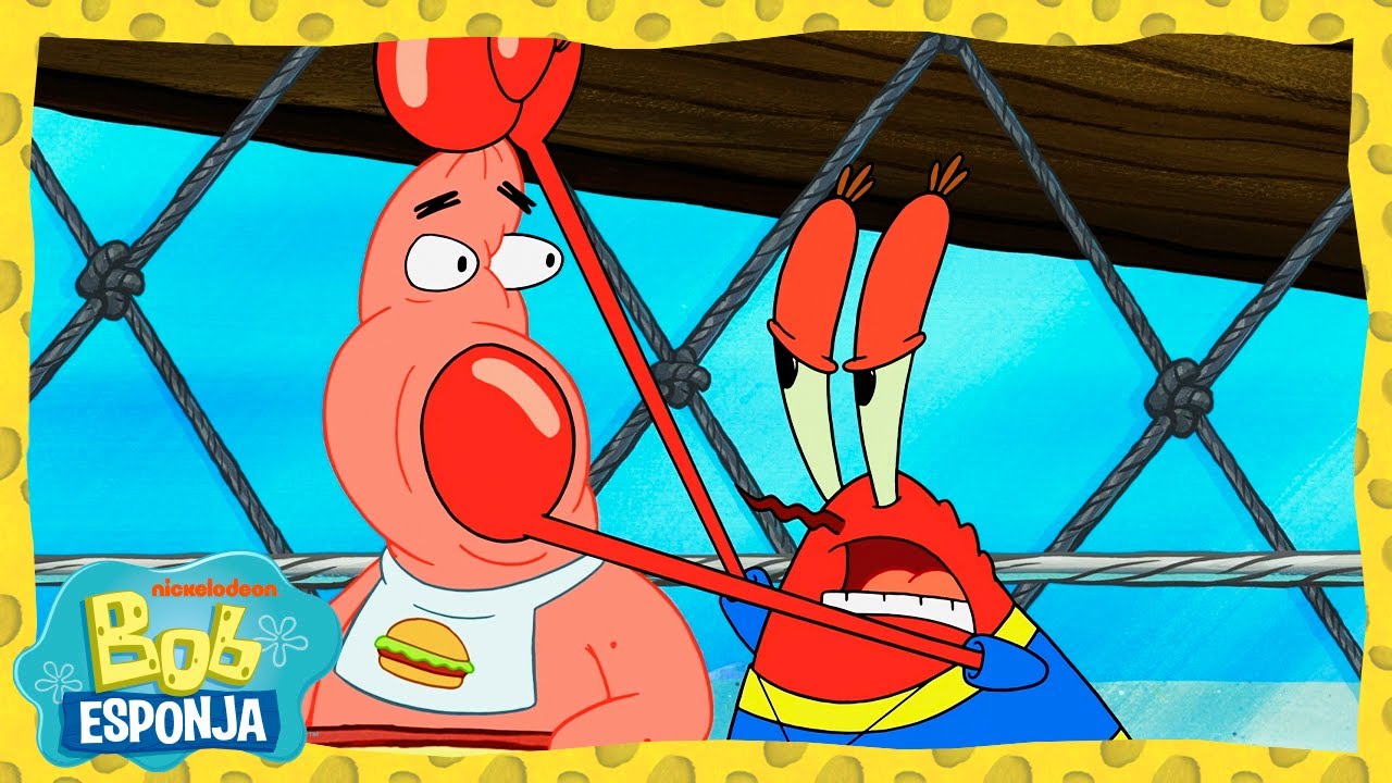Bob Esponja | “Quem Come Mais?” EM 5 MINUTOS!  | Bob Esponja em Português