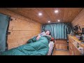 【雨の車中泊】23年前のハイエースで静かな山でのんびりソロ車中泊