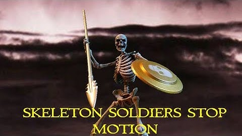 Skeleton soldiers stop motion, Golden axe skeleton
