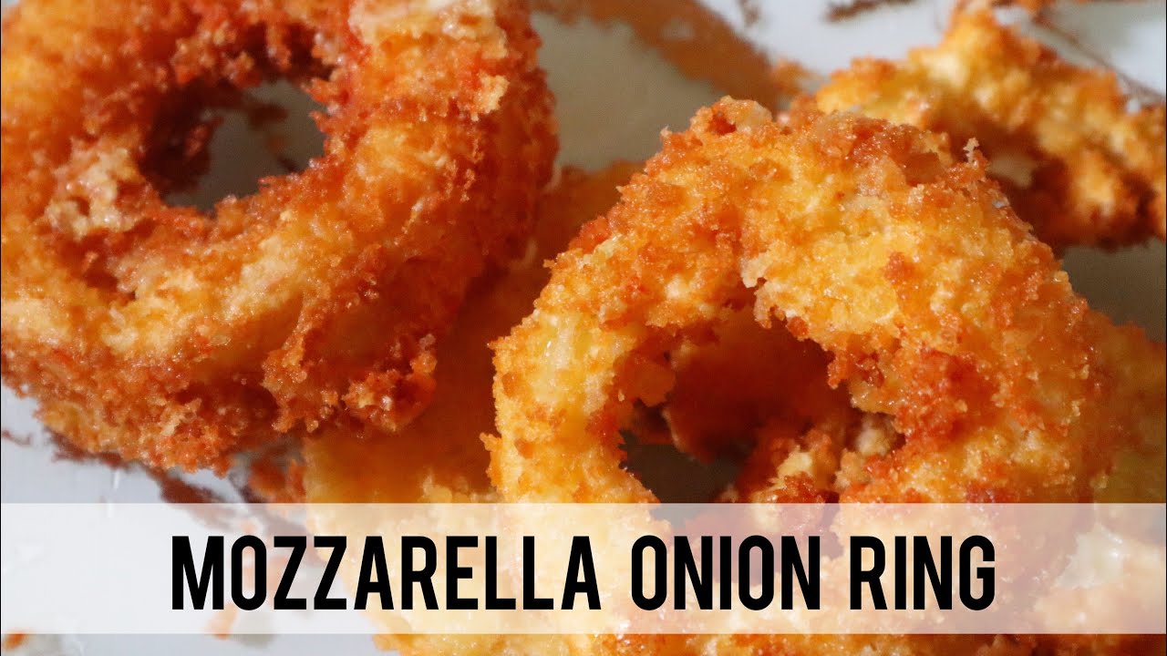 How To Make Crispy Mozzarella Onion Rings🤔 YouTube