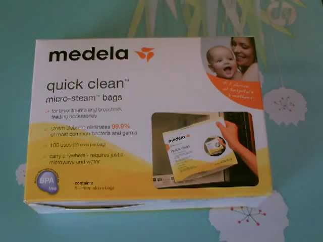 Medela Quick Clean Micro-Steam Bags & Munchkin Microwave Sterilizer Bags 