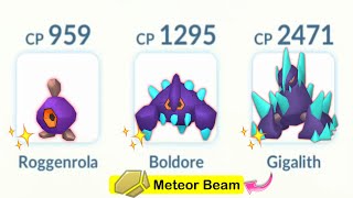 I used SHINY GIGALITH Family with Community Day Move METEOR BEAM