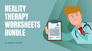 Reality Therapy Worksheets Bundle | Editable / Fillable / Printable PDF Templates