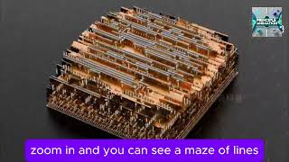 The manufacturing principle of chips, 3D animation shows the complete process from sand to chip