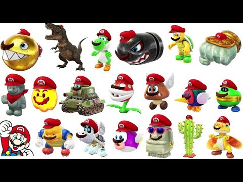 Super Mario Odyssey - All Capture Transformations