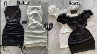 LISA OR LENA 😍 [ fashion styles 💜✨💚 ] HARD CHOICE 💙🤎