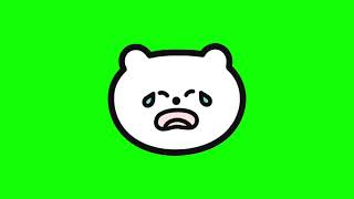 Green Screen Bear Sticker 3 | Free Download