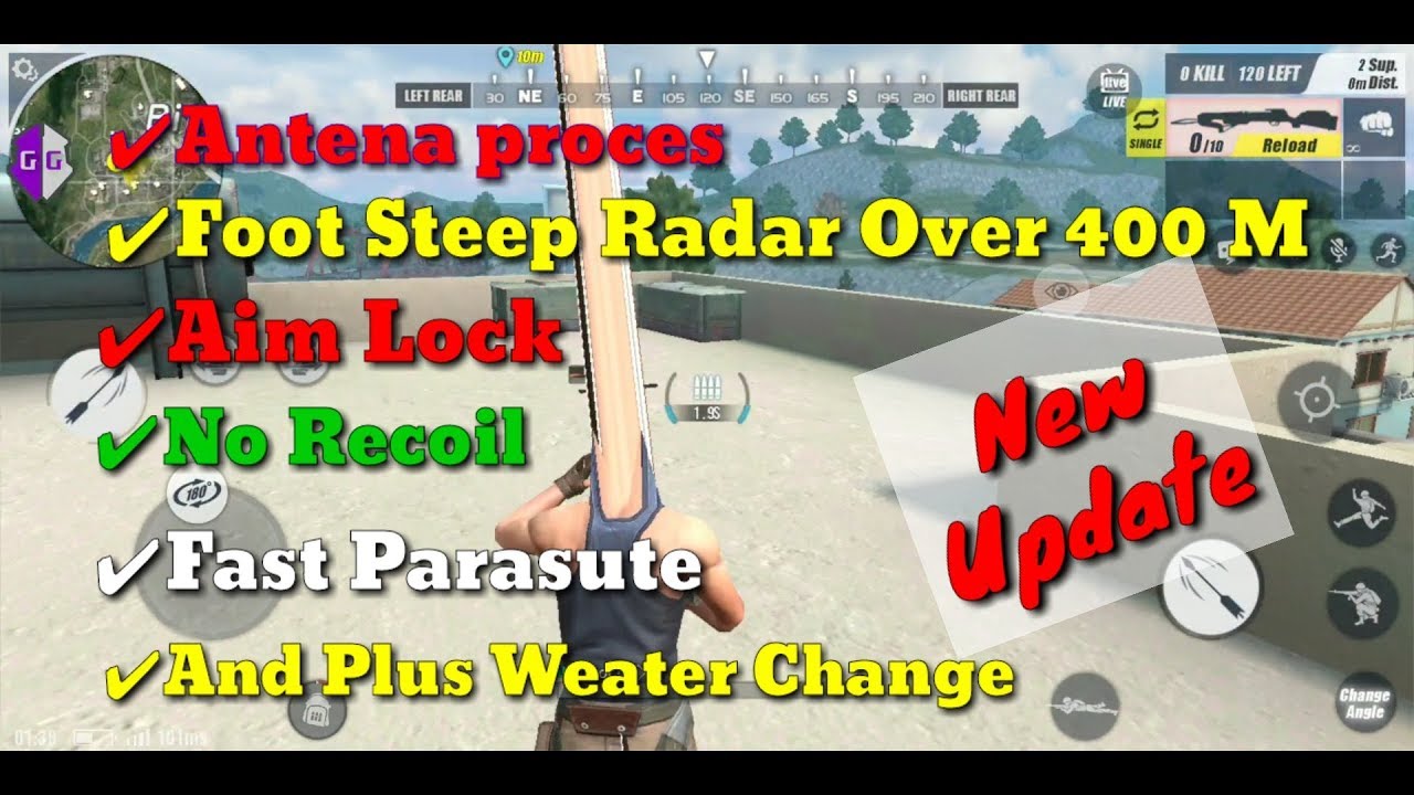 Rules Of Survival New Cheat✔ Antena✔ Aim Lock✔ NoRecoil✔ FastParasute✔ WeaterChange✔