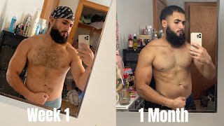 ONE MONTH GYM PROGRESSION | Realistic Day In My Life + Motivational Speech |