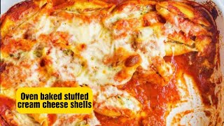 Baked oven stuffed cream cheese shells ✨ Easy and delicious