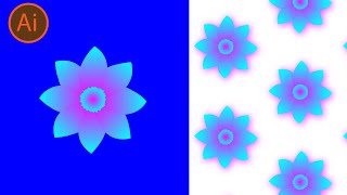 "How to Create a Colorful Flower and Pattern Background Using the Blend Tool in Adobe Illustrator"