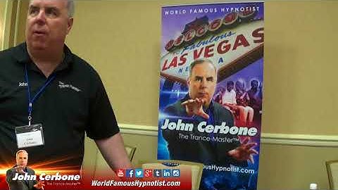 Hypnotist John Cerbone Demos his World Famous Cerbone Butterfly Speed Trance Induction