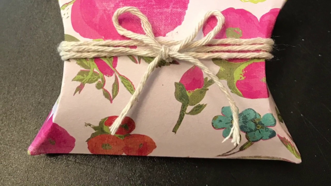 Pillow Box Tutorial with Basic Tools YouTube