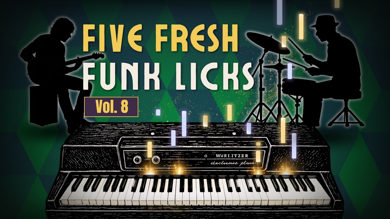 5 Advanced Funk Keyboard Licks — Vol. 8 (Outside Playing & Fast Runs) 🎹⚡