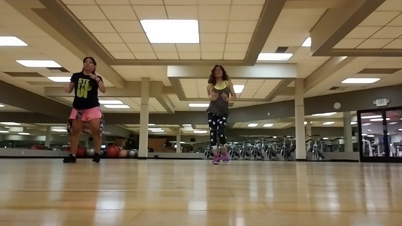 Drop it low by Kat De Luna Zumba dance practice w/ Koral