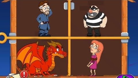 Home pin rescue || save the girl game pull the pin gameplay