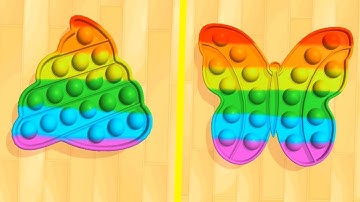 Pop Us! Very satisfying and relaxing ASMR slicing game | Satisfying Video | ASMR slicing game