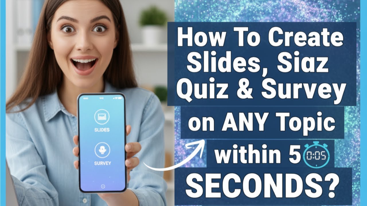 How To Create Slides, Quiz and Survey on any topic within 5 Seconds ...