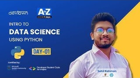 [LIVE] DAY 03 | Intro to Data Science using Python | COMPLETE in 7 - Days