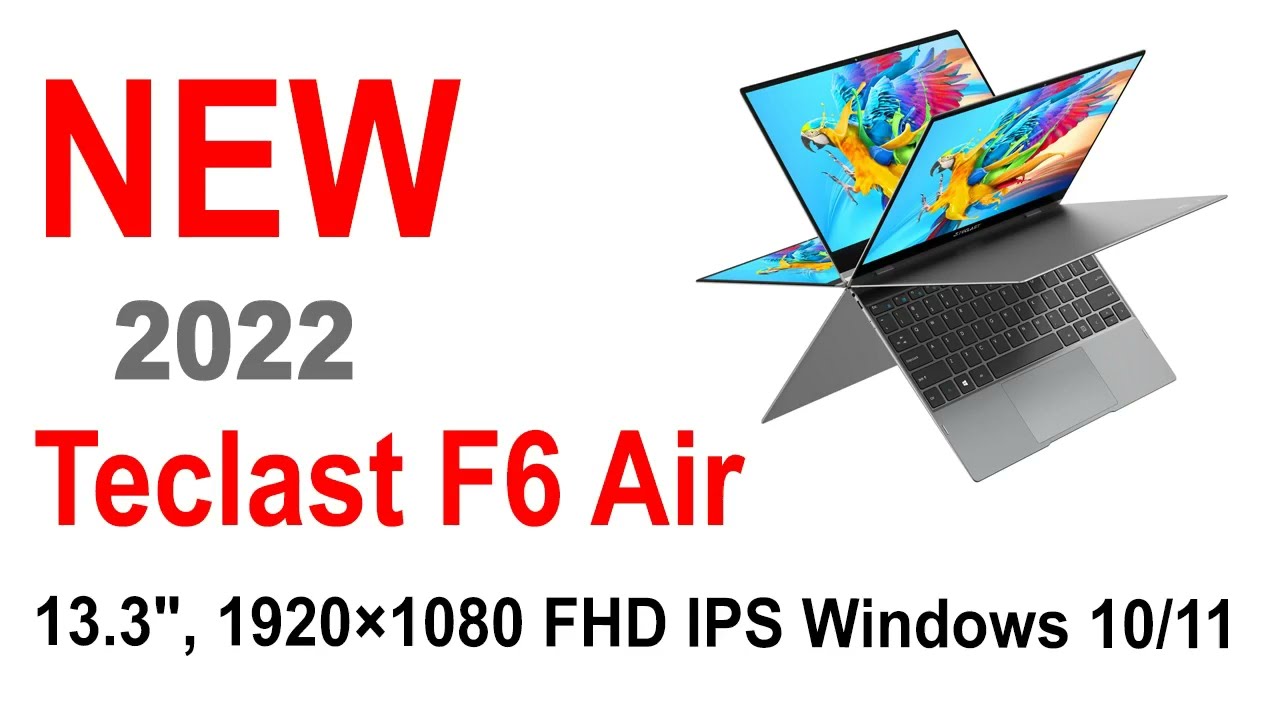 NEW 2022 Teclast F6 Air - 8GB RAM 256GB ROM 13.3 Inch Windows 10