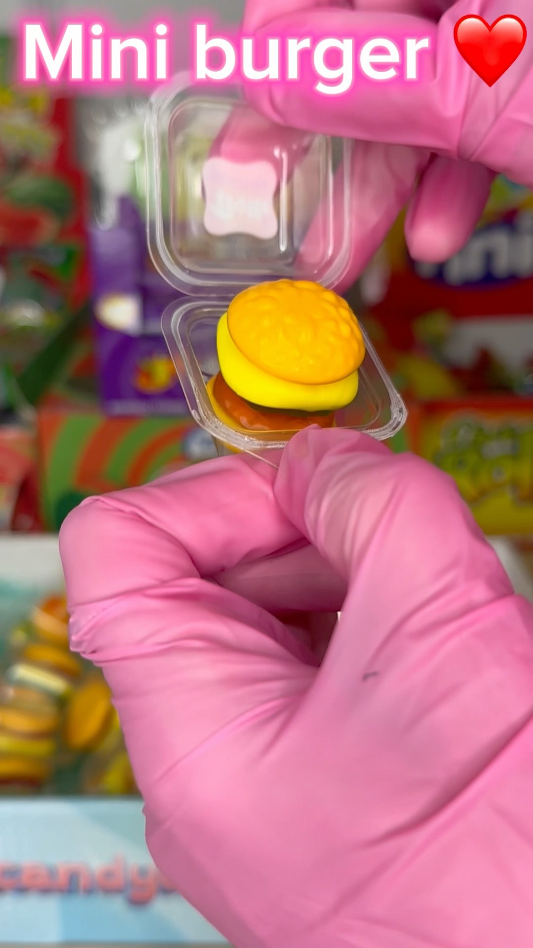 ?Mini burger ??❤️ #candycrazy