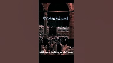سبحان الذي وهبه الصوت الخاشع المؤثر  و المميز  #البلد #محمد_الفقيه #خاشعا #قرآن كريم