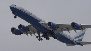 *RARE* Las Vegas Sands Airbus A340-500 [VP-BMS] takeoff from Los Angeles (LAX)