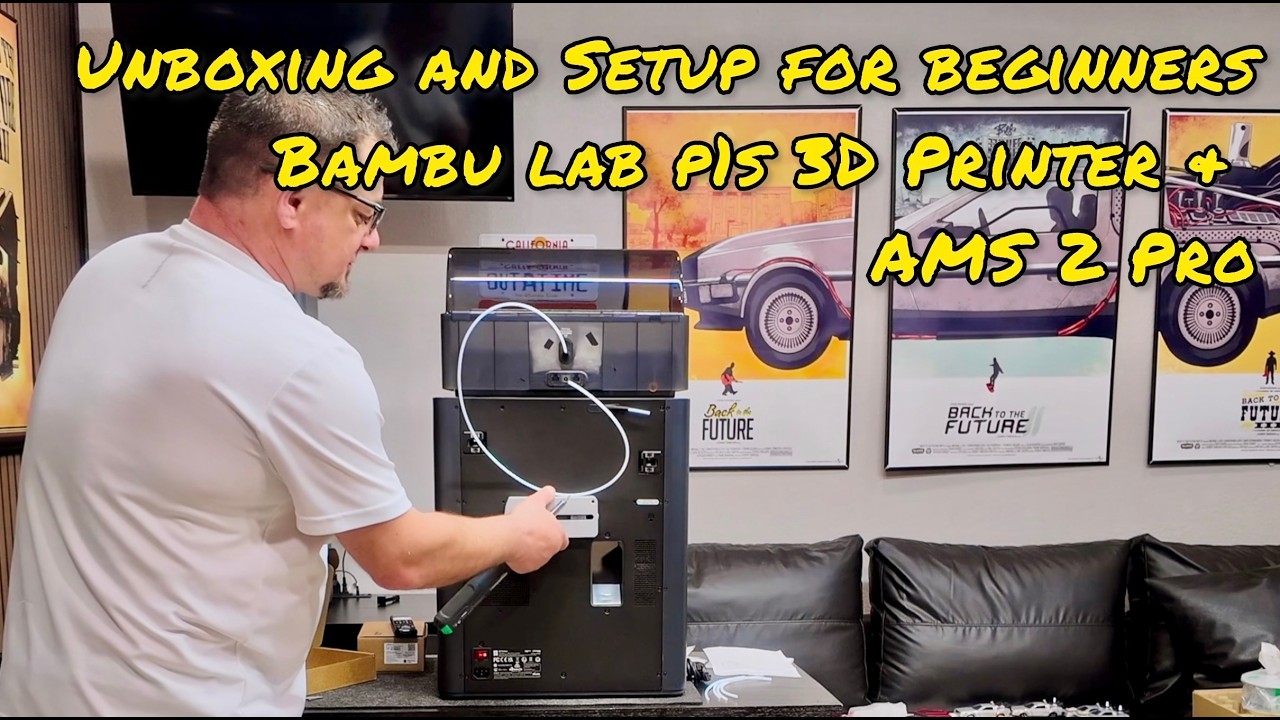 Unboxing and Setup of Bambu Lab P1S 3D Printer & Bambu Lab AMS 2 Pro: A ...