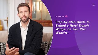 How to Embed a Natal Transit Widget on  Wix Website | Divine API