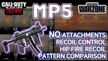 MP5 Recoil & Hip Fire Call Of Duty Wwarzone VS Black Ops Cold War Pattern Comparison
