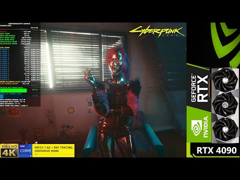 Cyberpunk 2077 Ray Tracing Overdrive Patch 1.62 DLSS 3 Quality 4K | RTX 4090 | i9 13900K 6GHz