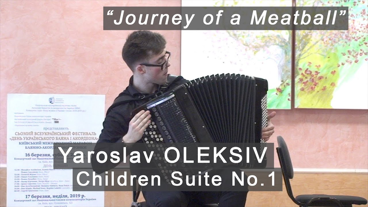 Oleksiv: Children Suite 1 * Ярослав Олексів: Дитяча сюїта 1 ACCORDION Пунейко баян Детская сюита