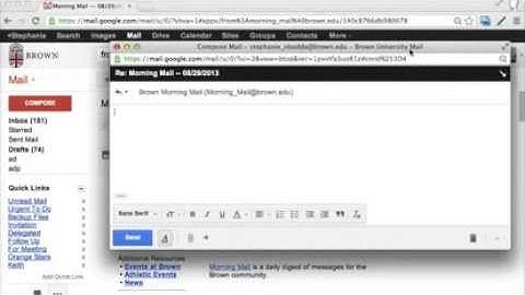Managing Compose Windows in Gmail