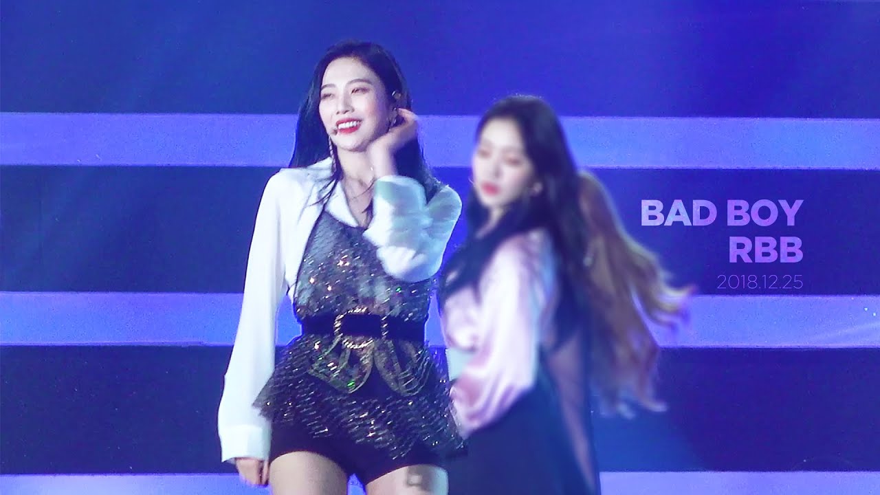 [4K] 181225 가요대전 BAD BOY + RBB 조이 직캠
