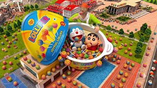 Jack Treated Shin-chan and Doraemon to Candy 🍭 Lollipops 😱💥 ll 🤯 Indian Theft Auto Simulator ll 🥵 screenshot 5