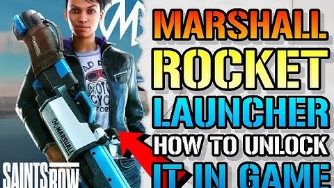 Saints Row: Marshall Rocket Launcher! How To Unlock It In Game! (Saints Row Guide)